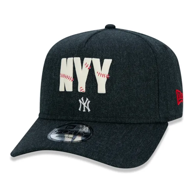 Boné 9FORTY A-Frame Aba Curva Ajustável MLB New York Yankees Essentials Bat