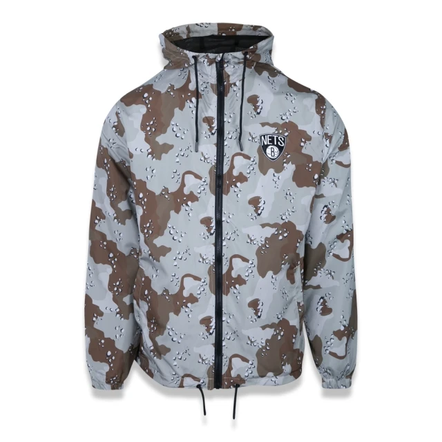Jaqueta Corta Vento (Windbreaker) Desert Camo Brooklyn Nets NBA