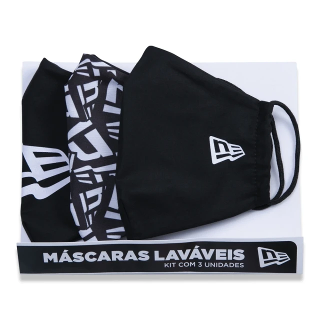 Kit 3 Máscaras De Proteção Laváveis Dupla Camada