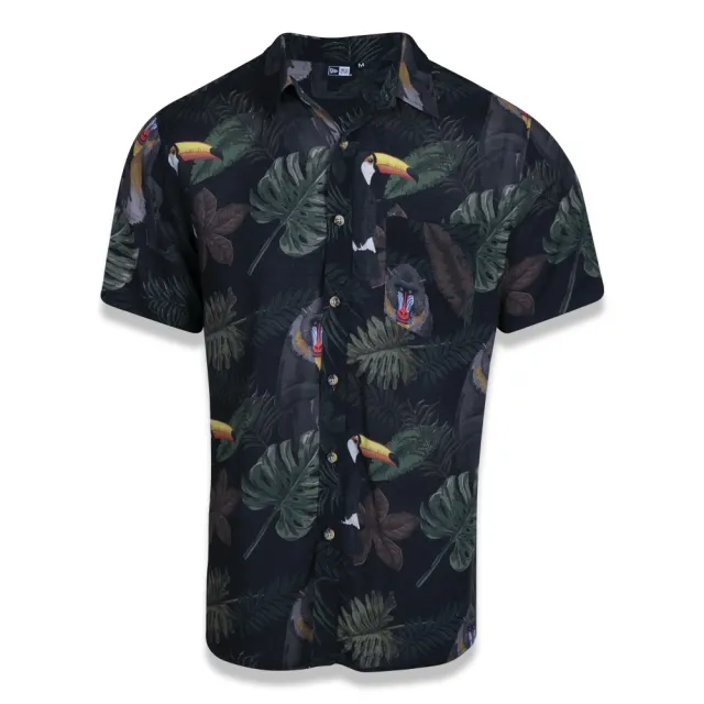 Camisa Manga Curta Botany Jungle Fauna