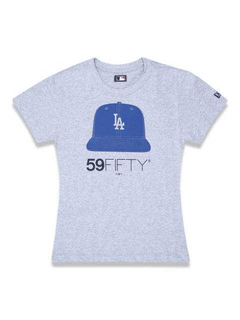 Camiseta Juvenil Cap Los Angeles Dodgers MLB