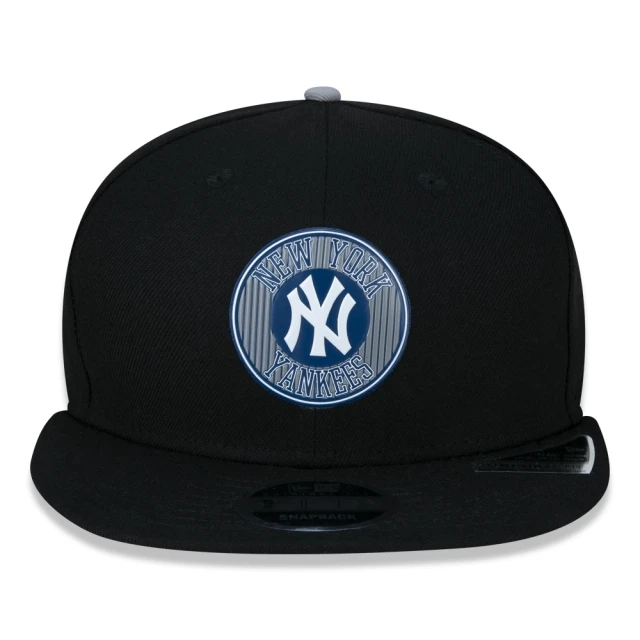 Boné 59FIFTY MLB New York Yankees College Fechado Aba Reta Preto
