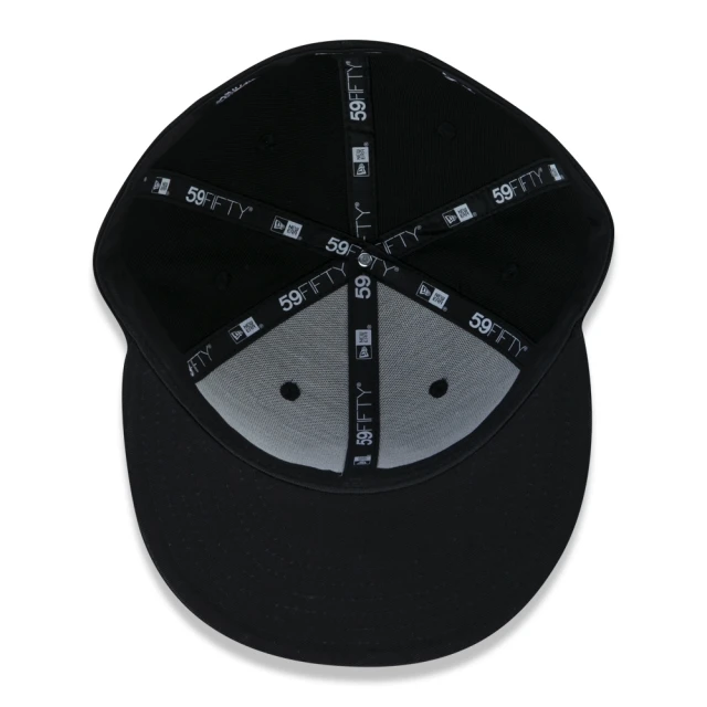 Boné 59FIFTY MLB New York Yankees College Fechado Aba Reta Preto