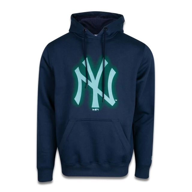 Moletom Canguru Fechado MLB New York Yankees Rave Space Glow