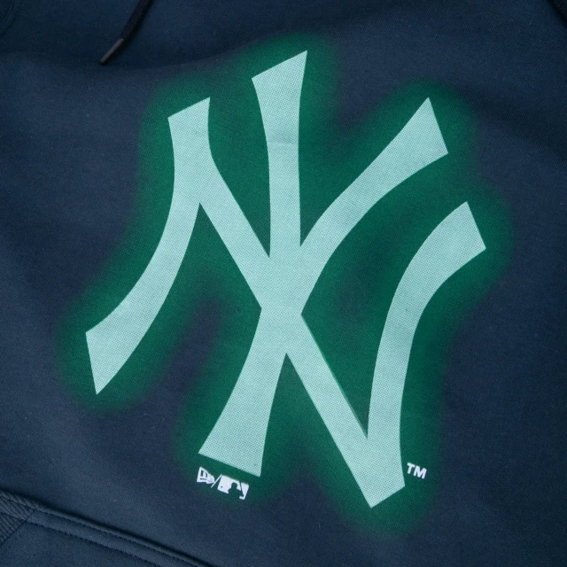 Moletom Canguru Fechado MLB New York Yankees Rave Space Glow