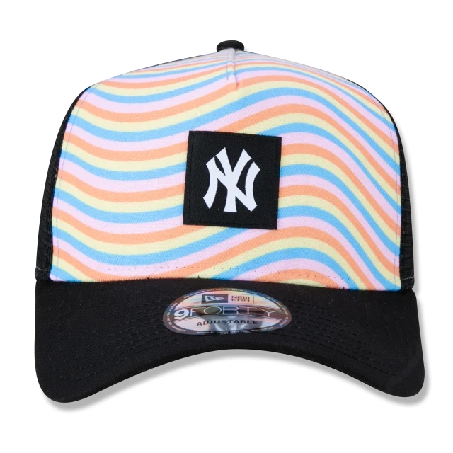 Boné 9FORTY A-Frame Trucker Snapback Aba Curva MLB New York Yankees Retro Soundtrack