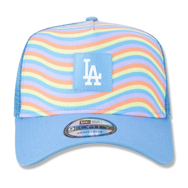 Boné 9FORTY A-Frame Trucker Snapback Aba Curva MLB Los Angeles Dodgers Retro Soundtrack