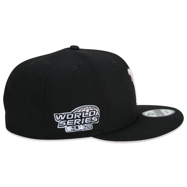 Boné 9FIFTY Boston Red Sox World Series Aba Reta Preto
