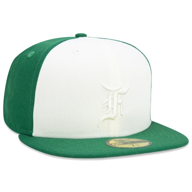 Boné 59FIFTY Fitted Essentials Fear Of God Aba Reta Verde Branco