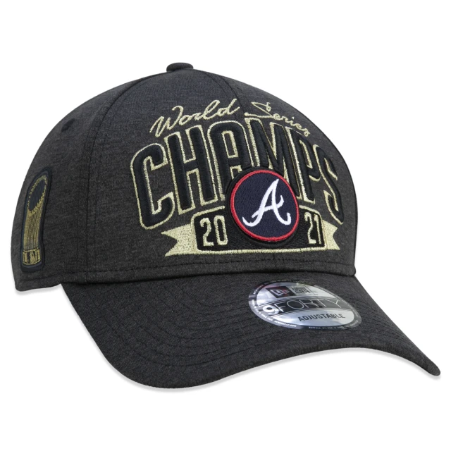 Boné 9FORTY Atlanta Braves Campeão World Series Champions 2021 Locker Room