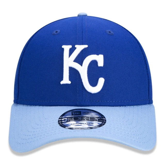 Boné 9FORTY MLB Kansas City Royals Aba Curva Snapback Azul