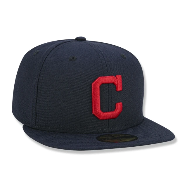 Boné 59FIFTY Cleveland Indians MLB Marinho
