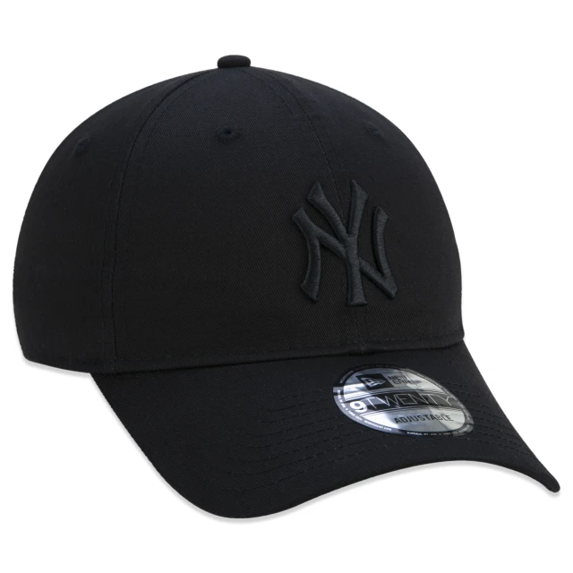 Boné 9TWENTY MLB New York Yankees Aba Curva Preto