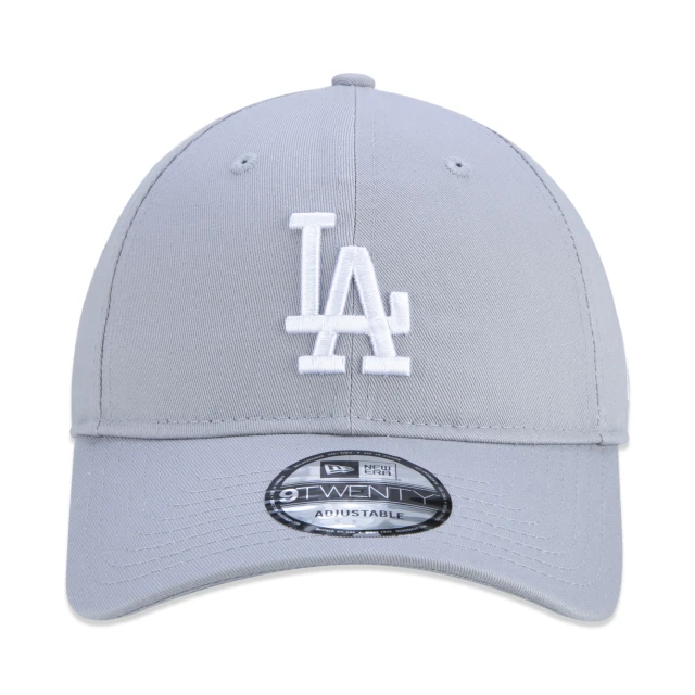 Boné 9TWENTY MLB Los Angeles Dodgers Aba Curva Cinza