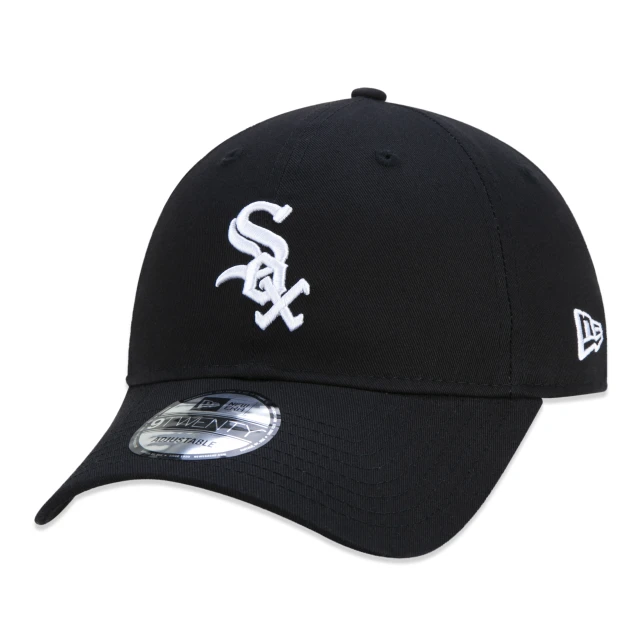 Boné 9TWENTY MLB Chicago White Sox Aba Curva Preto | MLB | New Era