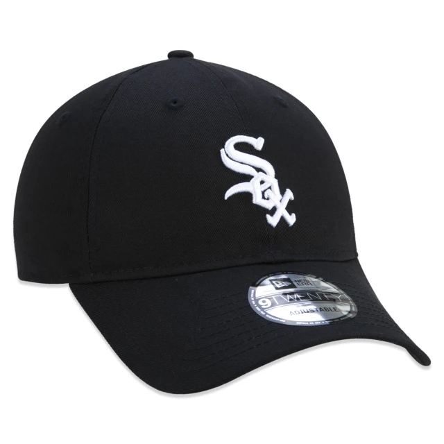 Boné 9TWENTY MLB Chicago White Sox Aba Curva Preto