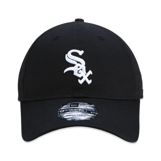 Boné 9TWENTY MLB Chicago White Sox Aba Curva Preto