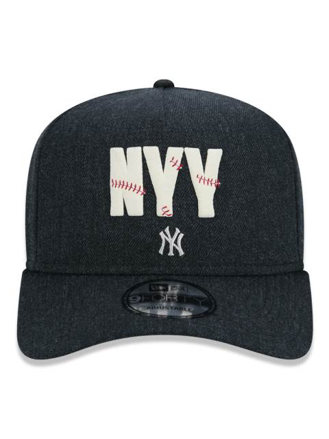 Boné 9FORTY A-Frame Aba Curva Ajustável MLB New York Yankees Essentials Bat