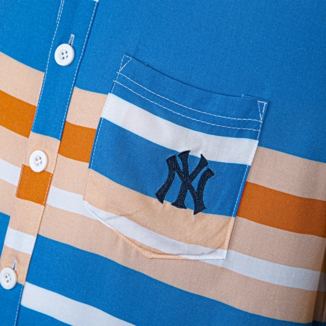 Camisa Manga Curta MLB New York Yankees Color Stripe Full