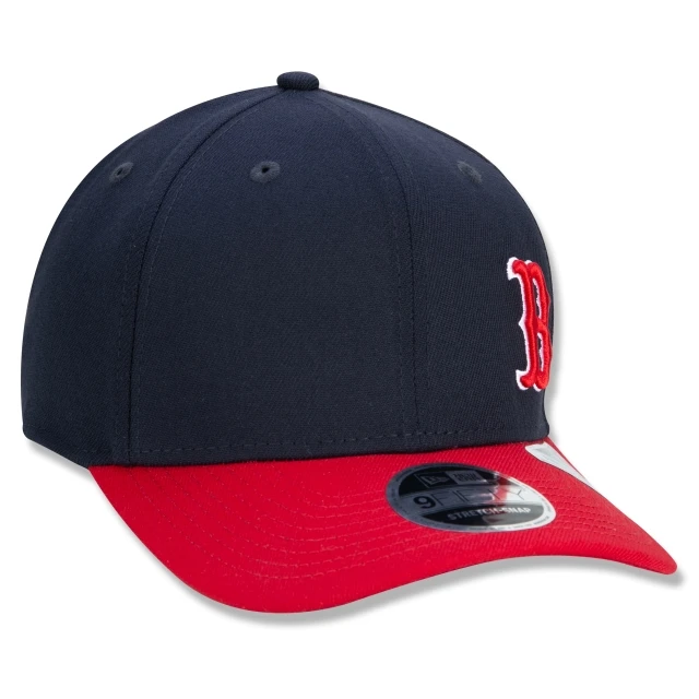 Boné 9FIFTY Stretch Snap Aba Curva Boston Red Sox Core Block