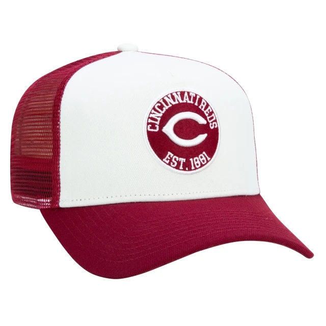 Boné 9FORTY A-Frame Trucker Snapback Aba Curva Cincinnati Reds Core Felt