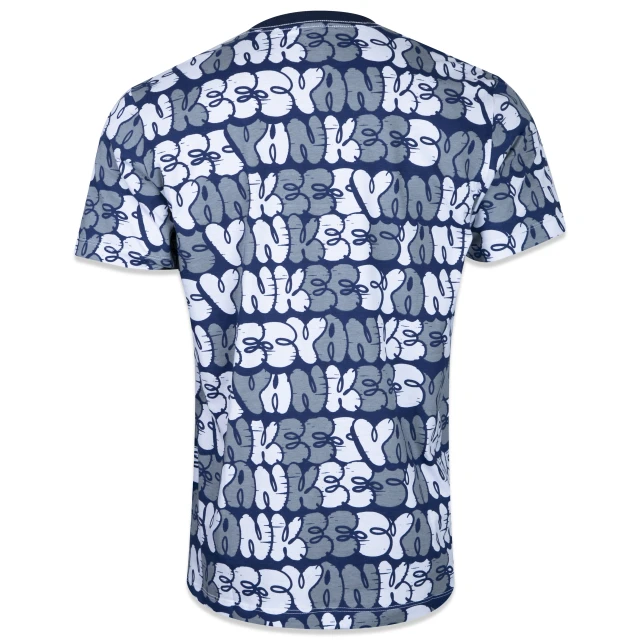 Camiseta Regular Manga Curta New York Yankees Street Life Sopa De Letra