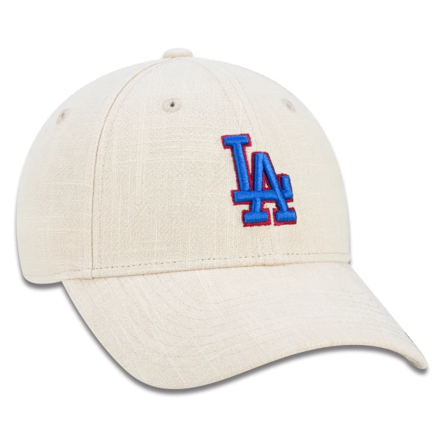 Boné Feminino 9FORTY Snapback MLB Los Angeles Dodgers Aba Curva Bege