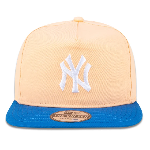 Boné The Golfer Snapback MLB New York Yankees Classic Aba Reta Laranja