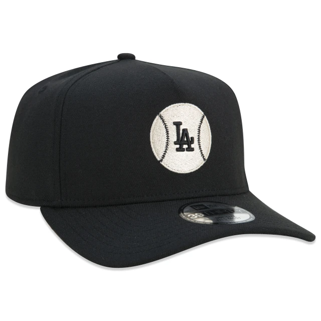 Boné 39THIRTY A-Frame MLB Los Angeles Dodgers Core Aba Curva Preto