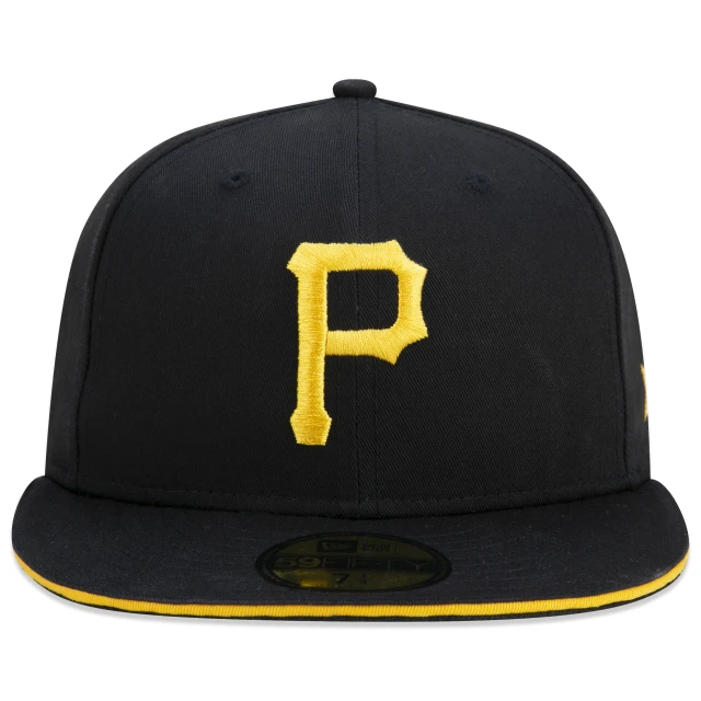 Boné 59FIFTY MLB Pittsburgh Pirates Core Aba Reta Preto