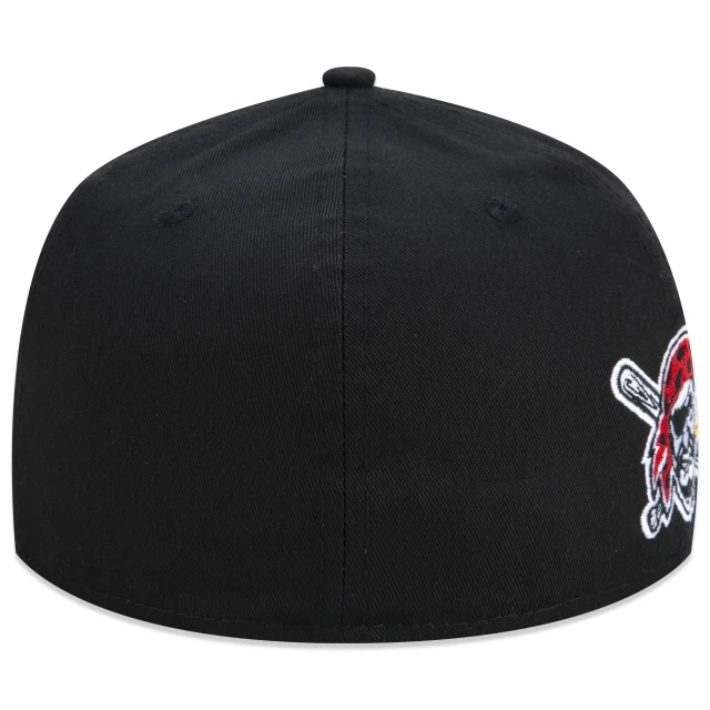 Boné 59FIFTY MLB Pittsburgh Pirates Core Aba Reta Preto