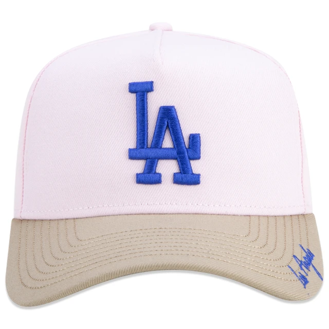 Boné 9FORTY A-Frame Snapback MLB Los Angeles Dodgers Vacation Aba Curva Rosa