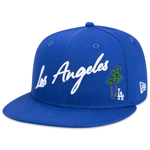 Boné 59FIFTY MLB Los Angeles Dodgers Vacation Aba Reta Azul Royal