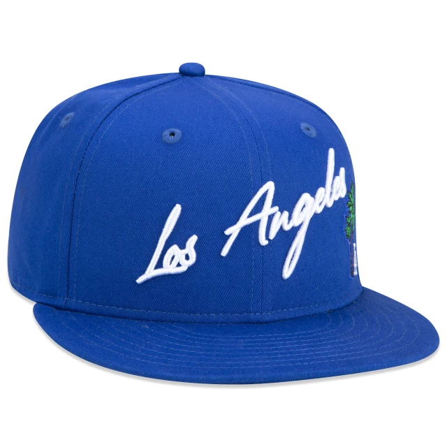 Boné 59FIFTY MLB Los Angeles Dodgers Vacation Aba Reta Azul Royal