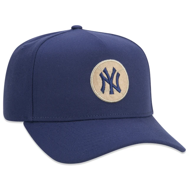Boné 9FORTY A-Frame Snapback MLB New York Yankees Vintage Aba Curva Azul Marinho