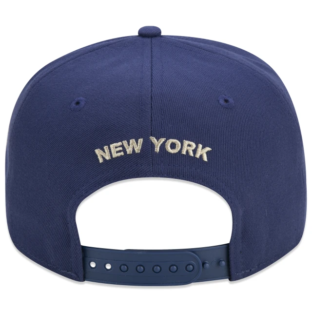 Boné 9FORTY A-Frame Snapback MLB New York Yankees Vintage Aba Curva Azul Marinho