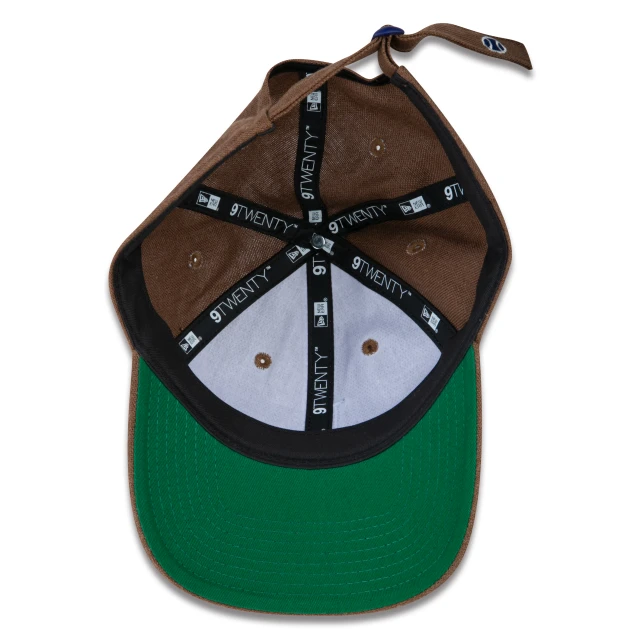 Boné 9TWENTY Strapback MLB Los Angeles Dodgers Vintage Aba Curva Marrom