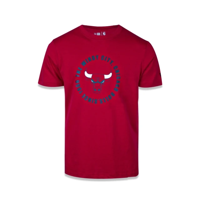 Camiseta Manga Curta NBA Chicago Bulls College Team Circle