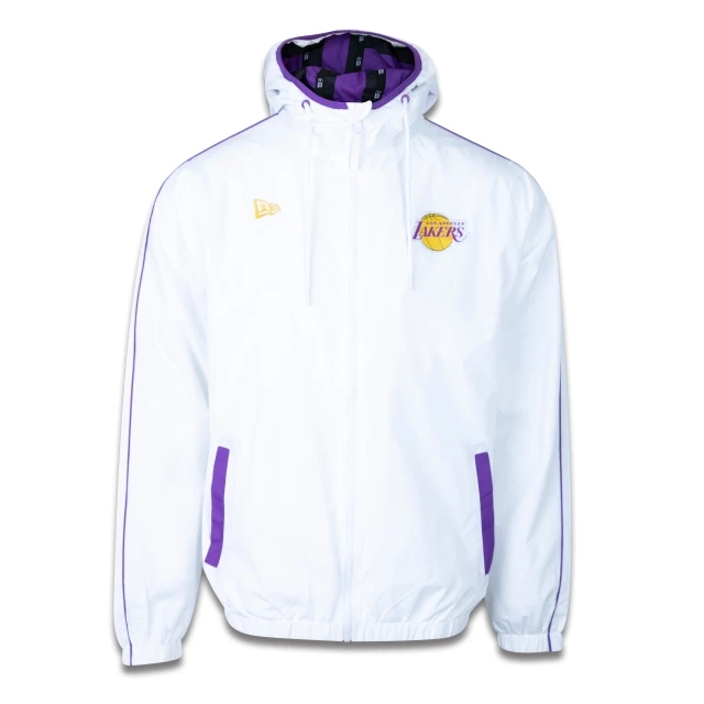 Jaqueta Corta Vento Windbreaker NBA Los Angeles Lakers Soccer Style