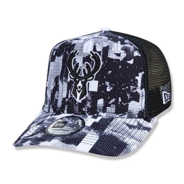 Boné 9FORTY A-Frame Trucker Error Print Milwaukee Bucks NBA