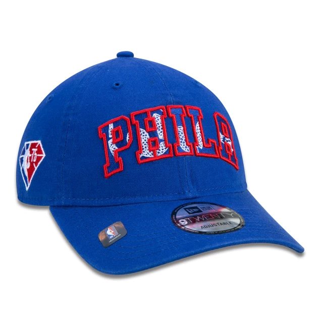 Boné 9TWENTY Philadelphia 76ers NBA Authentic Draft Series Azul