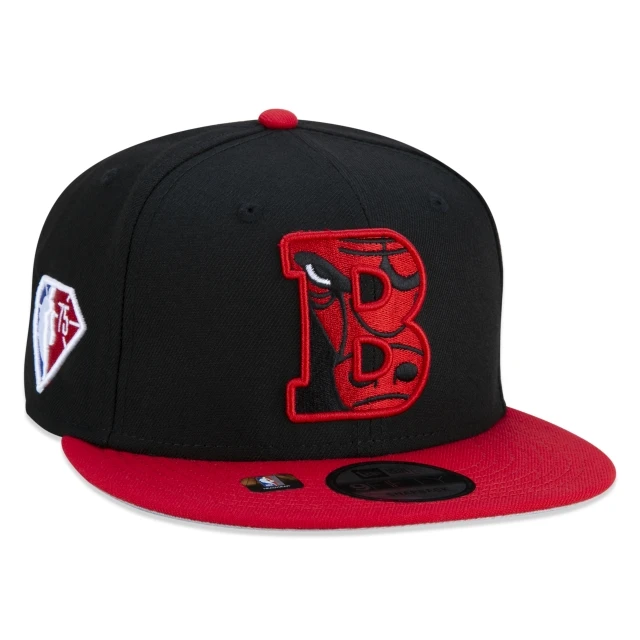 Boné 9FIFTY Chicago Bulls NBA Authentic Draft Series Aba Reta Preto