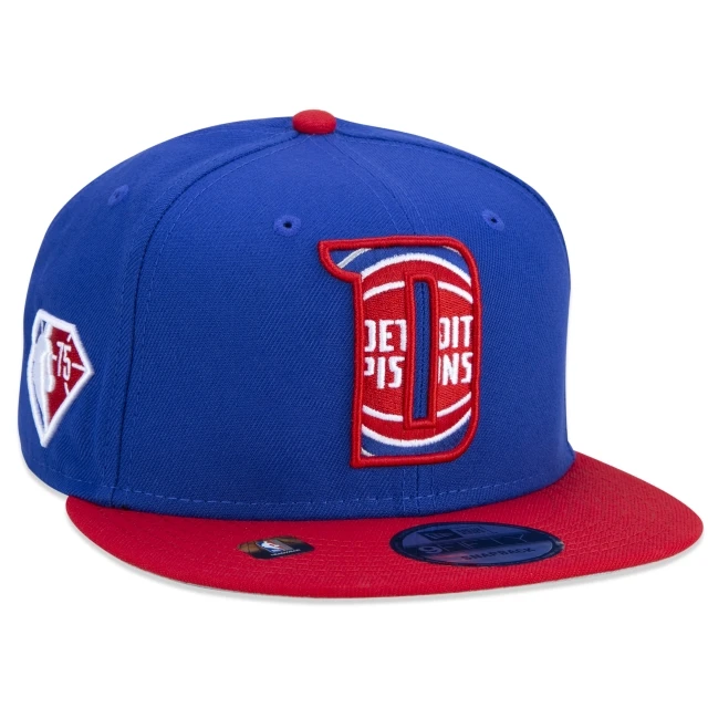 Boné 9FIFTY Detroit Pistons NBA Authentic Draft Series Aba Reta Azul