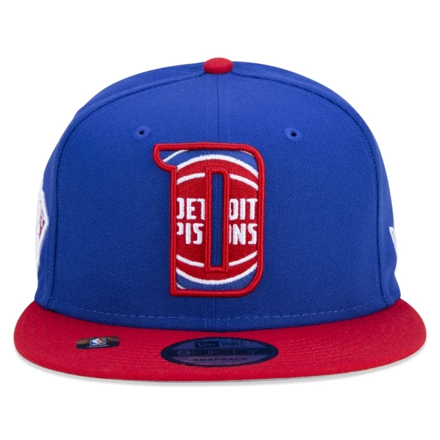 Boné 9FIFTY Detroit Pistons NBA Authentic Draft Series Aba Reta Azul