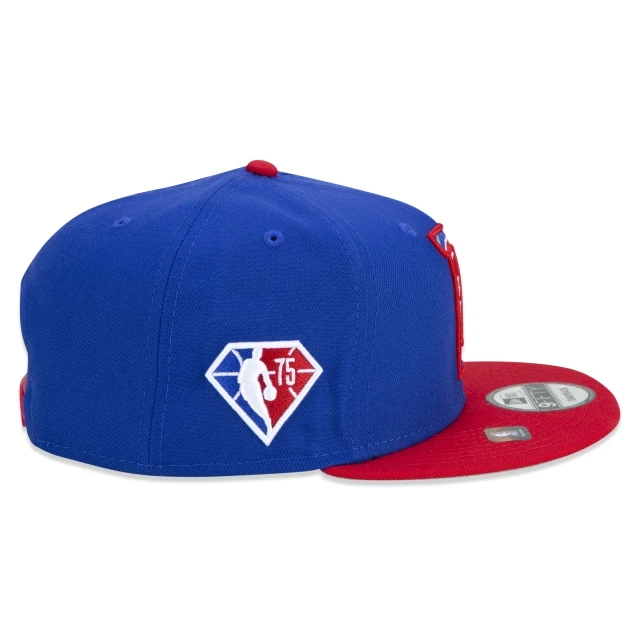 Boné 9FIFTY Detroit Pistons NBA Authentic Draft Series Aba Reta Azul