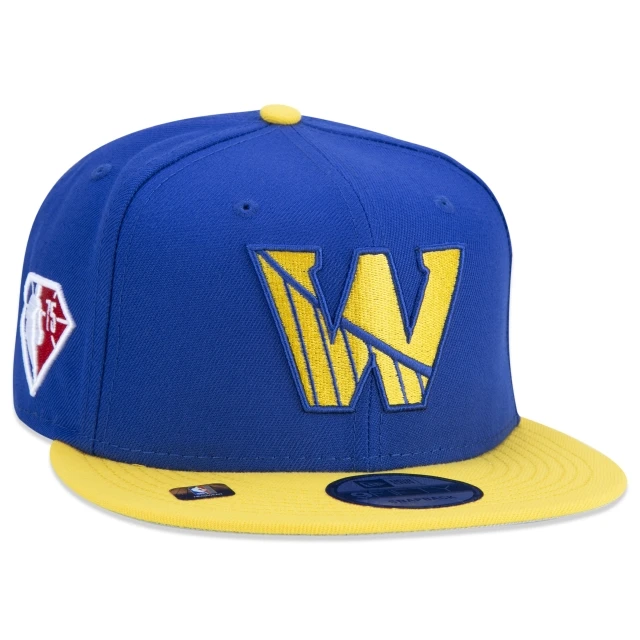 Boné 9FIFTY Golden State Warriors NBA Authentic Draft Series Aba Reta Azul