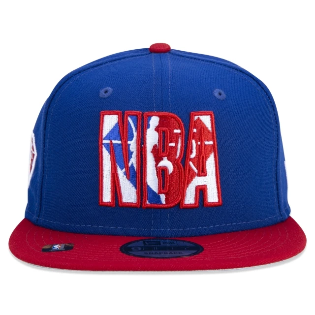 Boné 9FIFTY NBA NBA Authentic Draft Series Aba Reta Azul