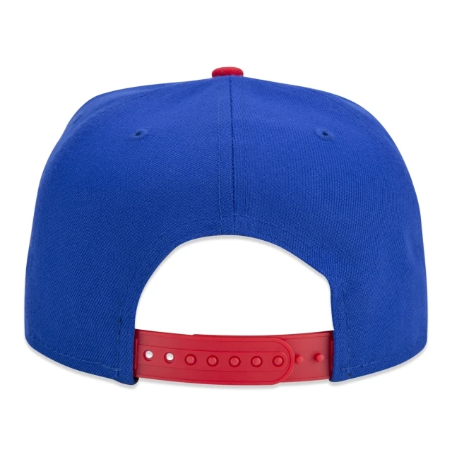 Boné 9FIFTY Philadelphia 76ers NBA Authentic Draft Series Aba Reta Azul