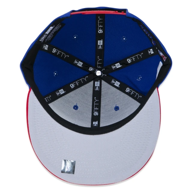 Boné 9FIFTY Philadelphia 76ers NBA Authentic Draft Series Aba Reta Azul