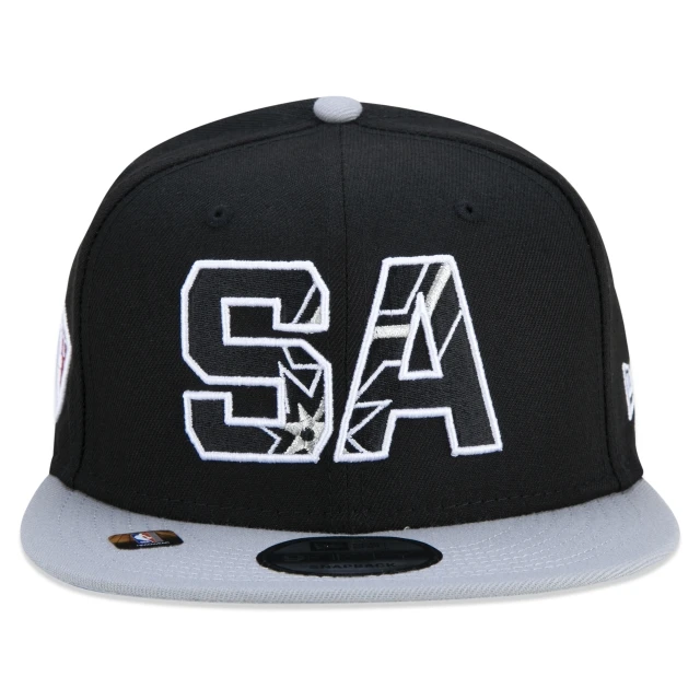 Boné 9FIFTY San Antonio Spurs NBA Authentic Draft Series Aba Reta Preto